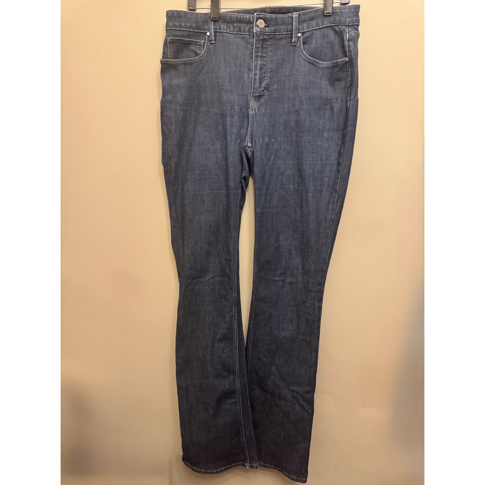 White House Black Market The Skinny Flare Jeans Women 10L Dark Wash  High-Rise